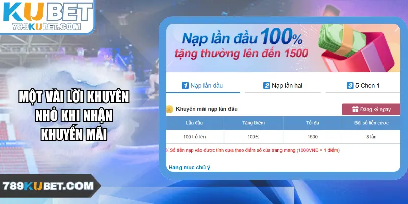 Một Vài Lời Khuyên Nhỏ Khi Nhận Khuyến Mãi