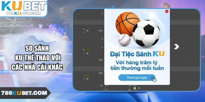 So sánh Ku Thể Thao với các nhà cái khác
